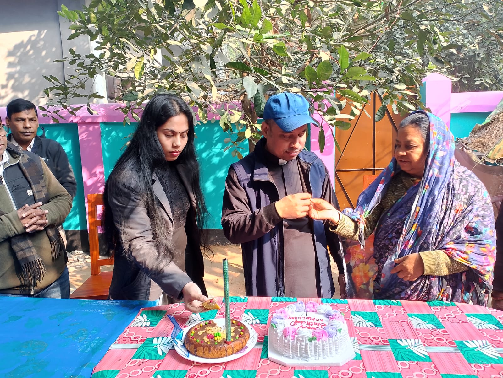 Birthday Celebration Fr. Komol Khan at Home (5)