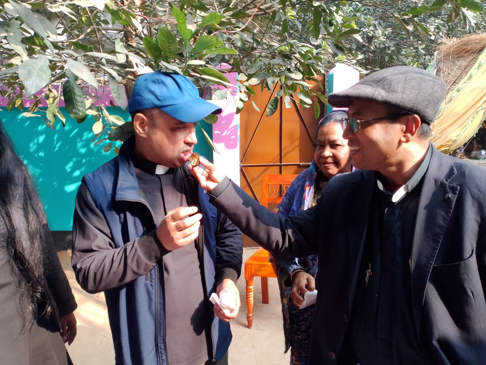 Birthday Celebration Fr. Komol Khan at Home (1)